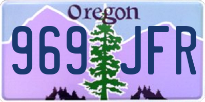 OR license plate 969JFR