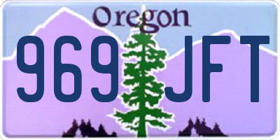 OR license plate 969JFT