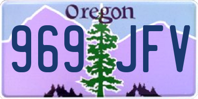 OR license plate 969JFV