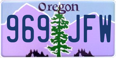 OR license plate 969JFW