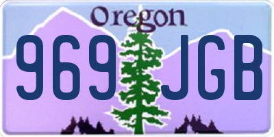OR license plate 969JGB