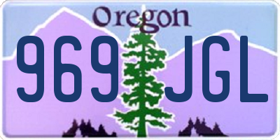 OR license plate 969JGL