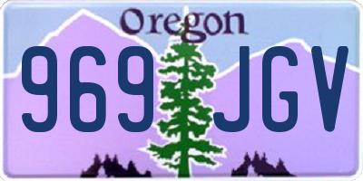 OR license plate 969JGV