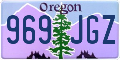 OR license plate 969JGZ