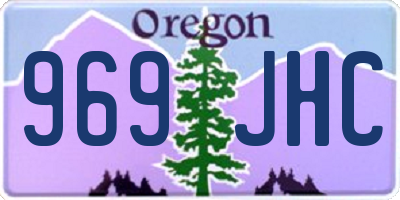 OR license plate 969JHC