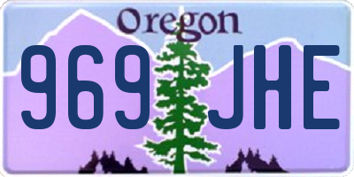 OR license plate 969JHE