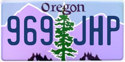 OR license plate 969JHP