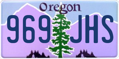 OR license plate 969JHS