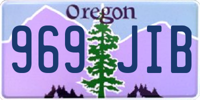 OR license plate 969JIB