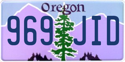 OR license plate 969JID