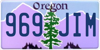 OR license plate 969JIM