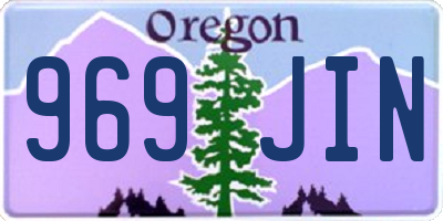 OR license plate 969JIN