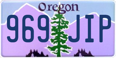 OR license plate 969JIP