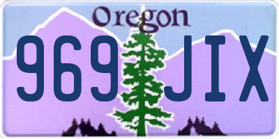 OR license plate 969JIX