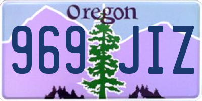 OR license plate 969JIZ