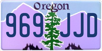 OR license plate 969JJD