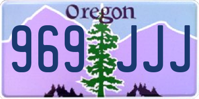 OR license plate 969JJJ