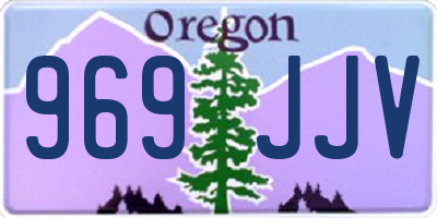 OR license plate 969JJV