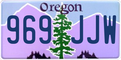 OR license plate 969JJW