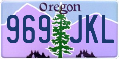 OR license plate 969JKL