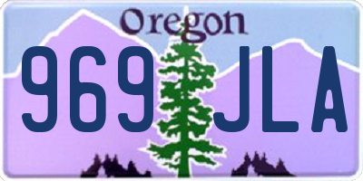 OR license plate 969JLA