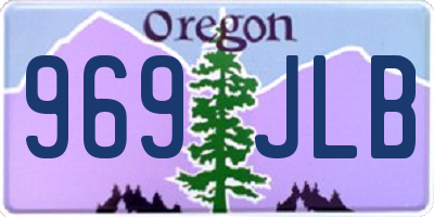 OR license plate 969JLB