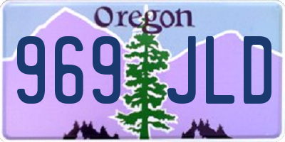 OR license plate 969JLD