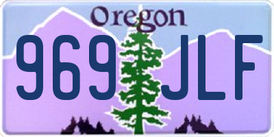 OR license plate 969JLF