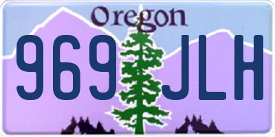 OR license plate 969JLH