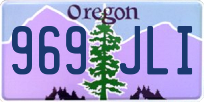 OR license plate 969JLI