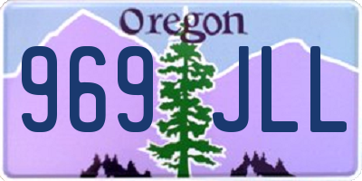 OR license plate 969JLL
