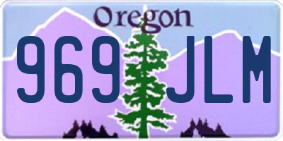 OR license plate 969JLM