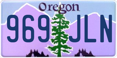 OR license plate 969JLN