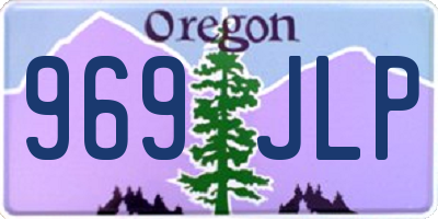 OR license plate 969JLP