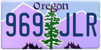 OR license plate 969JLR