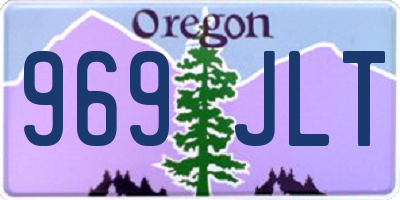 OR license plate 969JLT