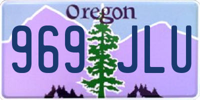 OR license plate 969JLU
