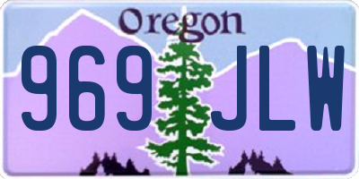 OR license plate 969JLW