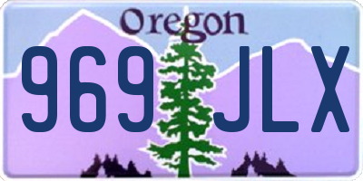 OR license plate 969JLX