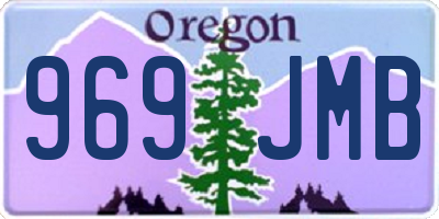 OR license plate 969JMB