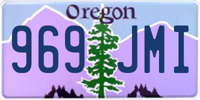 OR license plate 969JMI
