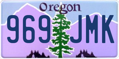 OR license plate 969JMK