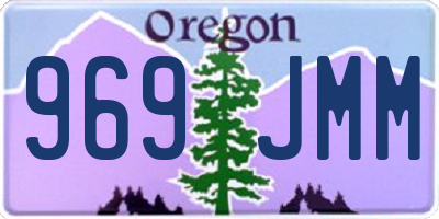 OR license plate 969JMM