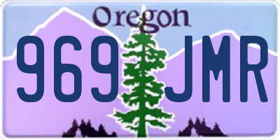 OR license plate 969JMR