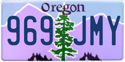 OR license plate 969JMY