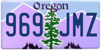 OR license plate 969JMZ