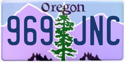 OR license plate 969JNC