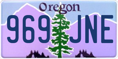 OR license plate 969JNE