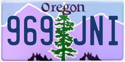 OR license plate 969JNI