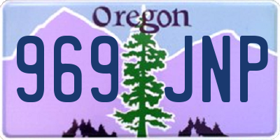 OR license plate 969JNP